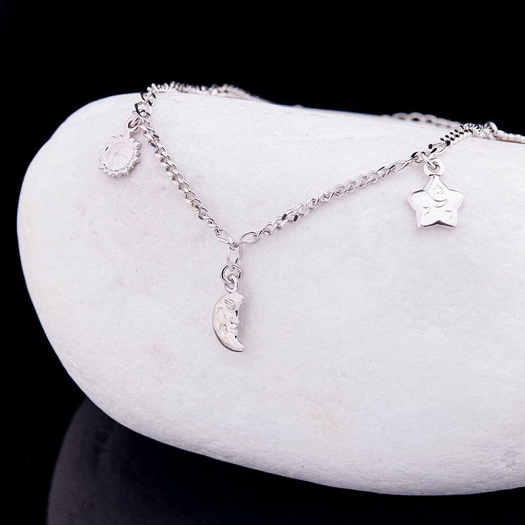 Серебряный браслет на ногу 14711 от ювелирного магазина Оникс - 2