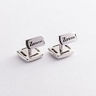 Серебряные запонки Zancan EXG048 от ювелирного магазина Оникс - 2