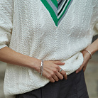 Браслет "Шарики" в белом золоте б05758 от ювелирного магазина Оникс - 9