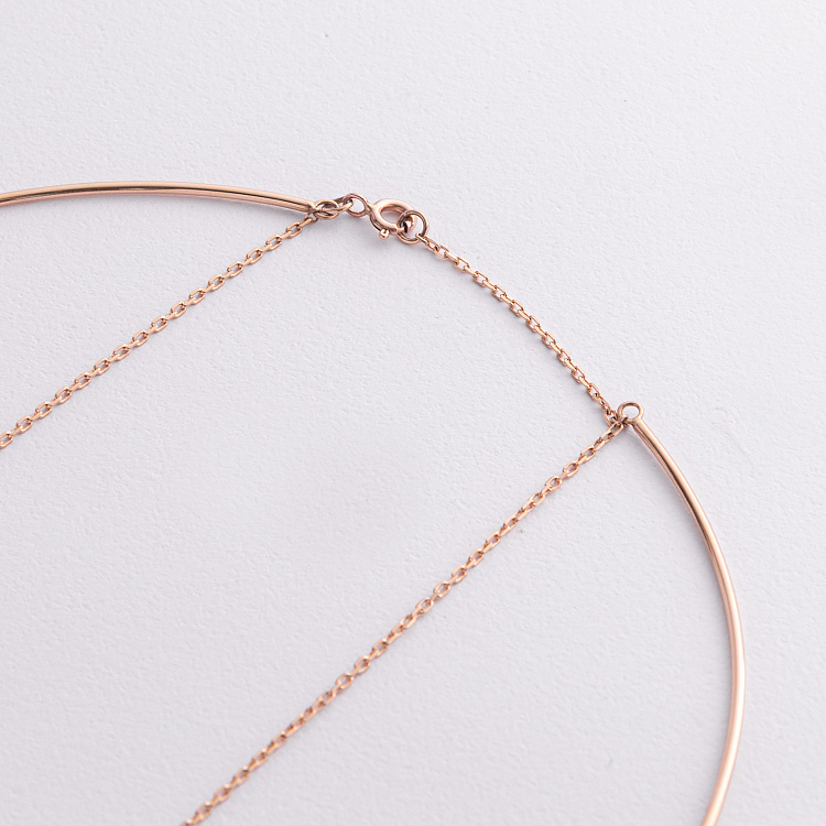 Кольє - чокер "Ashley" (червоне золото) з кульками кол02650 від ювелірного магазину Онікс - 1