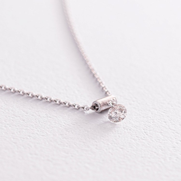 Золотое колье "Кимберли" с бриллиантом колб0076z от ювелирного магазина Оникс - 3