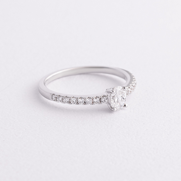 Помолвочное золотое кольцо с бриллиантами кб0601ri от ювелирного магазина Оникс - 1