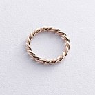 Золотое кольцо "Переплетение" к07641 от ювелирного магазина Оникс
