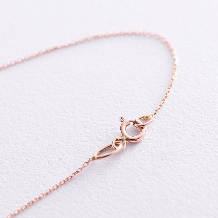 Золоте кольє "Серце" (фіаніт) кол01177 від ювелірного магазину Онікс - 3