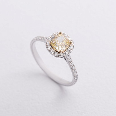 Золота каблучка з діамантами 245111121