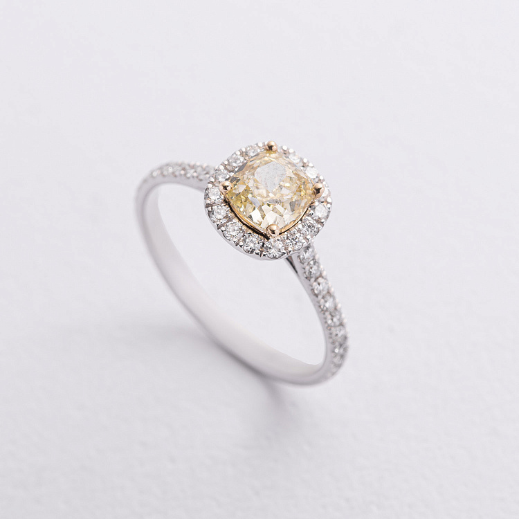 Золота каблучка з діамантами 245111121 від ювелірного магазину Онікс