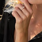 Помолвочное золотое кольцо с бриллиантами 225841121 от ювелирного магазина Оникс - 3
