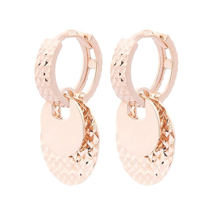 Золоті сережки без каменів с06136 від ювелірного магазину Онікс - 1