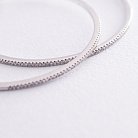 Золоті сережки - кільця з діамантами с690 от ювелирного магазина Оникс - 4