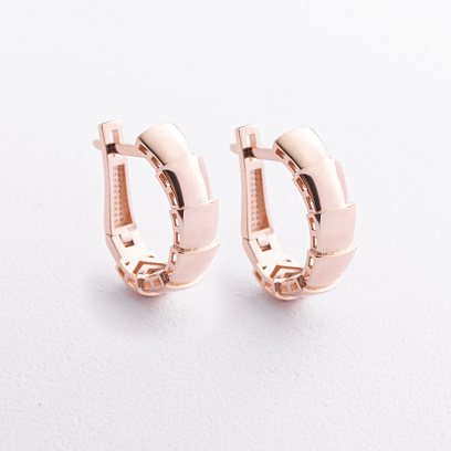 Золотые серьги "Змеи" с09647