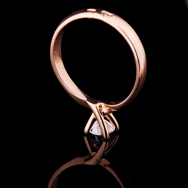 Золота каблучка (фіаніт) к02066 від ювелірного магазину Онікс - 6