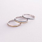 Золотое кольцо с голубыми бриллиантами 226991121 от ювелирного магазина Оникс - 6