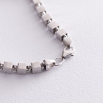 Браслет "Кубики" в білому золоті б04377 №3