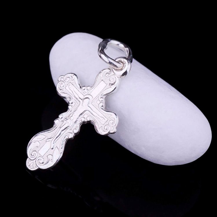 Дитячий православний хрестик 13496 від ювелірного магазину Онікс