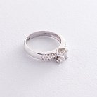 Кольцо в белом золоте (бриллианты) LDR0652-p от ювелирного магазина Оникс - 2