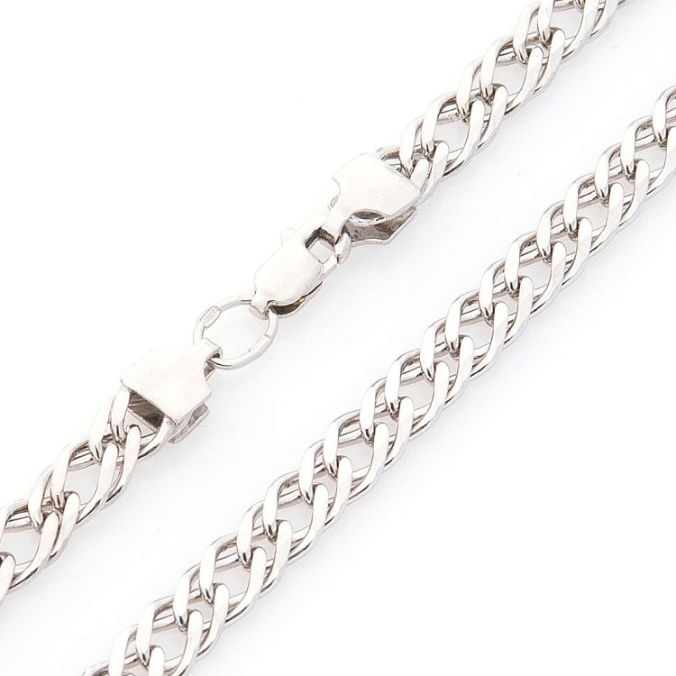 Серебряная цепочка Плетение: двойной ромб 7 мм б010323 от ювелирного магазина Оникс