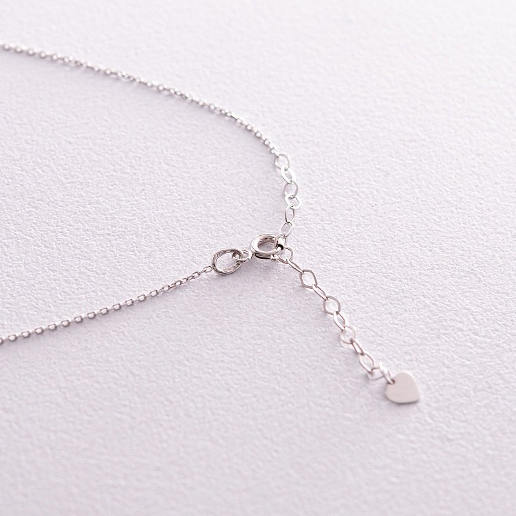 Золотое колье "Независимая" с шариками (синие и желтые фианиты) кол02337 от ювелирного магазина Оникс - 6