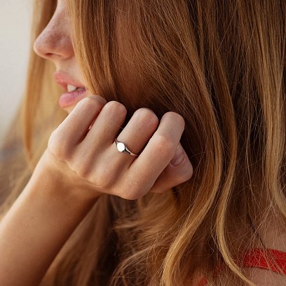 Печатка в серебре (возможна гравировка) 7068 №5