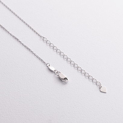 Колье "Монетки" в белом золоте (фианиты) кол02627 №2