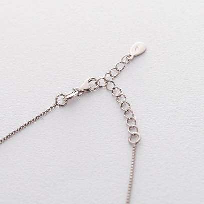 Срібний браслет на ногу з кульками 141355 №3