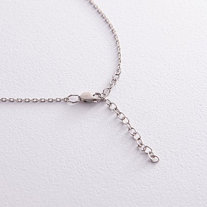 Серебряное колье "Хвост кита" 181057 №5