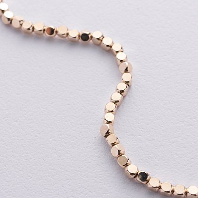 Браслет "Кубики" (жовте золото) mini б05465 №5