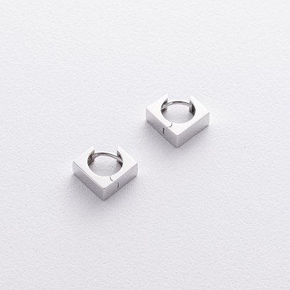 Серьги "Риск" в серебре 122783 №5