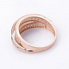 Золотое кольцо с фианитами к04965 от ювелирного магазина Оникс - 1