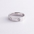 Серебряное кольцо "Love" (фианиты) К1004р от ювелирного магазина Оникс - 2