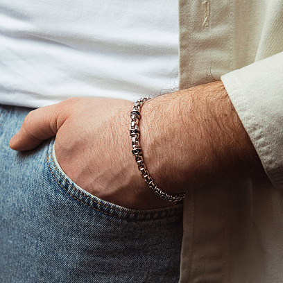 Серебряный мужской браслет "Роза ветров" ZANCAN ESB283-N №2