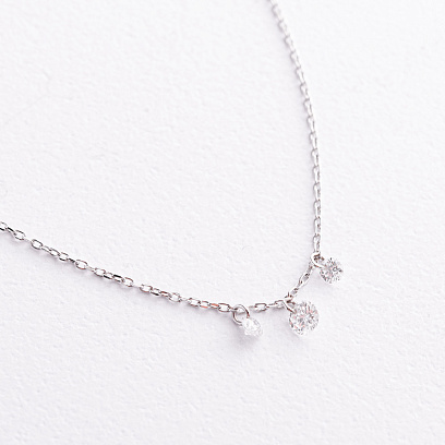 Кольє у білому золоті (діаманти) колб0192ca №2