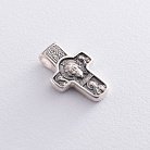 Серебряный крест "Спас Нерукотворный. Покров Божией Матери" 13090с от ювелирного магазина Оникс - 3