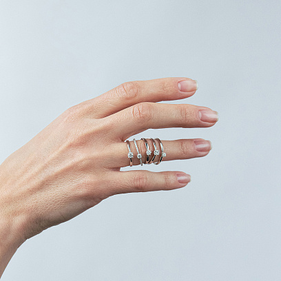 Помолвочное золотое кольцо с бриллиантами 101-10116/2(3.0)б №6