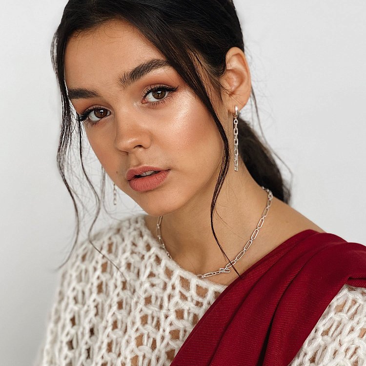 Срібні сережки "Ланцюжки" 122779 від ювелірного магазину Онікс - 10