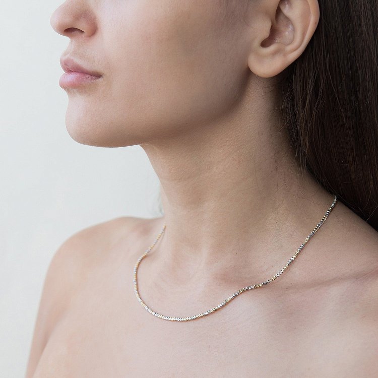 Золотий кульковий ланцюжок ц00302 від ювелірного магазину Онікс - 1