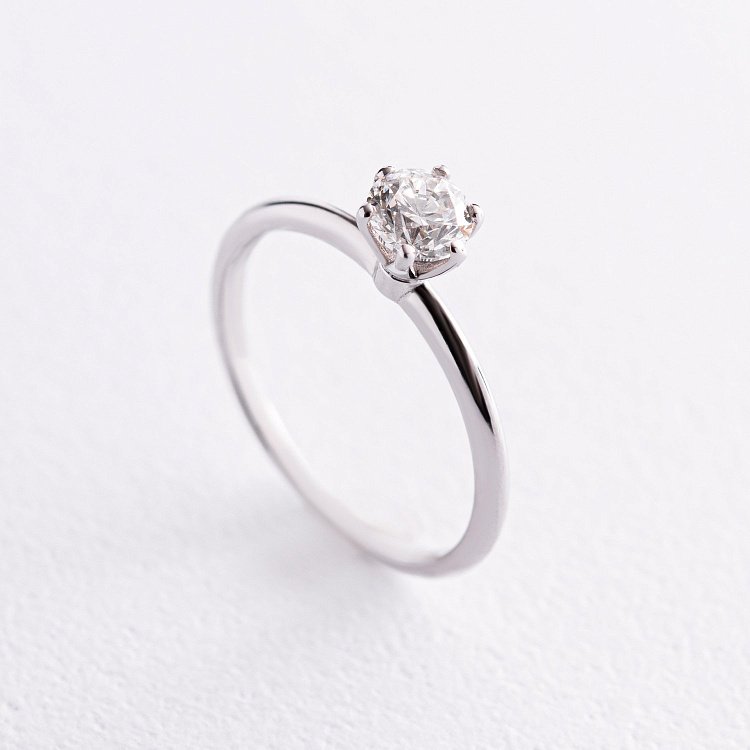 Помолвочное золотое кольцо с бриллиантом 218171121 от ювелирного магазина Оникс