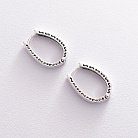 Срібні сережки 122859 от ювелирного магазина Оникс - 2