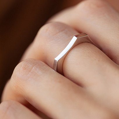 Каблучка "Астрід" у білому золоті к07450 №2