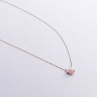 Золоте кольє (рожевий опал, діаманти) колб0127sc от ювелирного магазина Оникс - 2