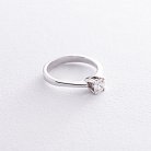 Золотое помолвочное кольцо с бриллиантом к03098 от ювелирного магазина Оникс