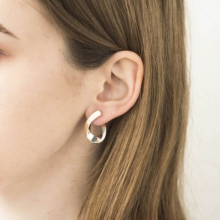 Золоті сережки "Крапельки" с05847 від ювелірного магазину Онікс - 1