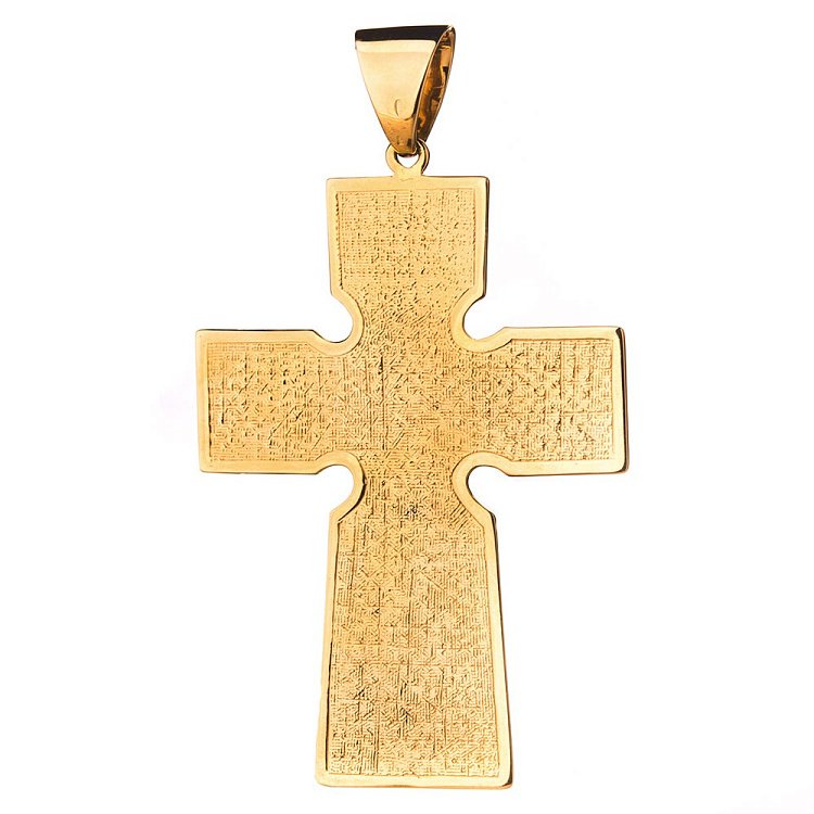 Серебряный православный крест с позолотой 131977 от ювелирного магазина Оникс - 3