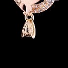 Золотая подвеска с помолвочным кольцом и ключиком п02209 от ювелирного магазина Оникс - 2