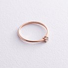 Помолвочное золотое кольцо с бриллиантом 227562421 от ювелирного магазина Оникс - 5