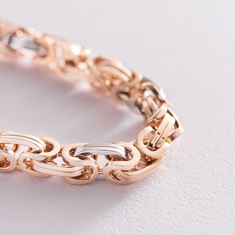 Мужской золотой браслет б04755 от ювелирного магазина Оникс - 2