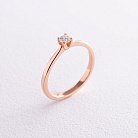 Помолвочное золотое кольцо с бриллиантом кб0234 от ювелирного магазина Оникс