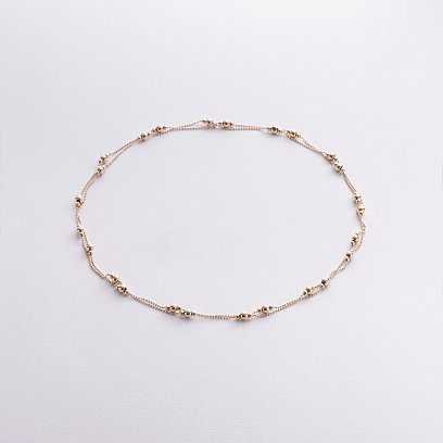 Кольє "Кульки" у жовтому золоті кол02579