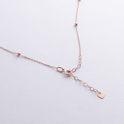 Кольє "Кульки" у червоному золоті кол02485 №3