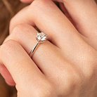Помолвочное золотое кольцо с бриллиантами кб0417ai от ювелирного магазина Оникс - 1