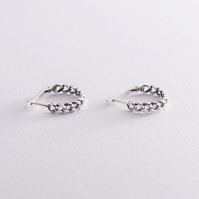 Серебряные серьги "Анетт" 122993 №3